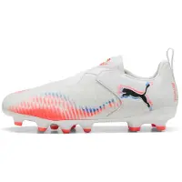 Puma Future 8 Match Laceless FG/AG Untamed - White/Svart/Röd Barn, storlek 38