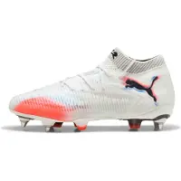 Puma Future 8 Ultimate SG Untamed - White/Svart/Röd - Soft Ground (SG), storlek 40