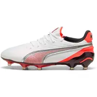 Puma King Ultimate FG/AG Untamed - White/Silver/Röd/Svart Dam, storlek 37