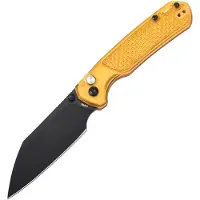 CJRB Pyrite Light Button Lock Amber