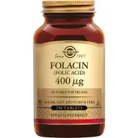 Solgar - Folic Acid, 400 mcg. 250 Tablets