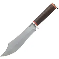 Condor Gray Pioneer Bowie Knife CTK3975-70HC, 1075, Leather, survival knife