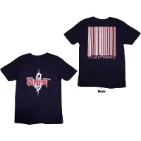 Ginza.se Slipknot: Unisex T-Shirt/Barcode (Navy Blue) (Back Print) (Medium)