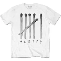 Ginza.se While She Sleeps: Unisex T-Shirt/Matches (White) (XX-Large)