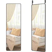 Songmics dekorationsspegel 120 x 40 cm tintenschwarz