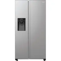 Hisense RS5P535NTCE, Fristående, Amerikansk dörr, Grå, 2 dörr/dörrar, Dörr-på-dörr, Röra