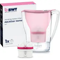 BWT AQUAlizer Home, Vattenfilter kanna, 2,7 l, Rosa, Transparent
