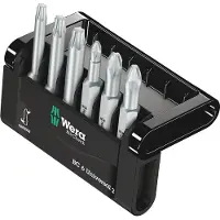 Wera Skruvbitsats WE05073638001; PH; PZ; TX; 6 st.
