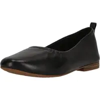 Clarks for woman. 26181224 Fawna Soft leather ballerinas black (36.5), Flat, None, Casual