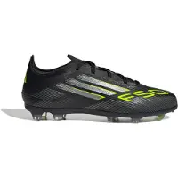 Adidas F50 Elite Fg Electric Stealth - Svart/silver/lucid Lemon Barn - Gräs (Fg), storlek 33