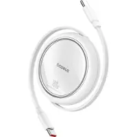 Baseus USB HUB USB-C till USB-C Free2Draw-kabel, PD, 100W, 1m (vit)
