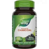 Nature'S Way , Aktiverad Kol, 100 Kapslar (280 mg per Kapsel)