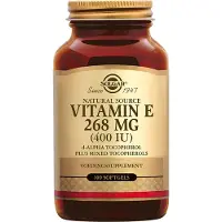 Solgar , Naturligt Urvalt Vitamin E, 268 mg (400 IU), 250 Softgels