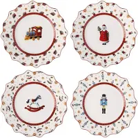 Villeroy & Boch Toy's Delight Tallrik 24,4 Cm 4-pack - Övrig Juldukning Porslin Multi