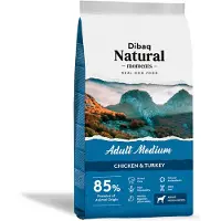 Dibaq Natural Moments Adult Hundfoder För Medelstora Raser Med Kyckling Och Kalkon 15kg
