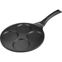 Lamart by Piere CREPE - Pannkakspanna - 26 diameter x 3 cm - hål 4 - nonstick-beläggning - svart