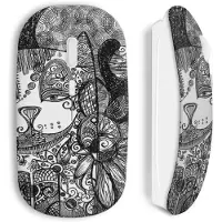 CAPACHEAP Souris Sans Fil Chat au crayon