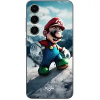 CAPACHEAP Coque - Mario - Samsung Galaxy S25 Plus - Souple - Noir - Super Mario Bros
