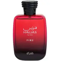 Rasasi Hawas Fire EDP för män - 100 ml | Brinnande oceanisk arabisk parfym med ambra-basen