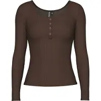 Pieces T-shirt 'PCKitte' choklad
