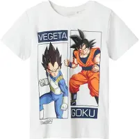 Name it T-shirt 'NKMjes Dragon' beige / blå / orange / vit