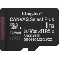 Kingston 1 Tt Canvas Select Plus Gen3 UHS-I microSD minneskort