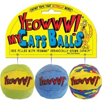 Yeowww Mina Katters Bollar, 3 Bollar per Paket
