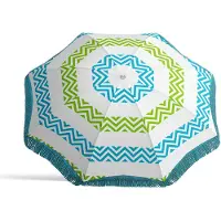 Bigbuy Nylon Vinklingsbart Parasoll Med Fransar/metall Upf 3 Blandad 22/25 Mm 200 Cm
