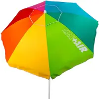 Aktive Vindtät Strandparasoll Med Uv50-skydd 220 Cm
