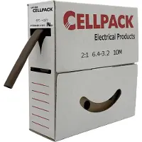 Cellpack 144439 Krympslang utan lim Brun 6.40 mm 3.20 mm Krympförhållande:2:1 10 m