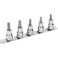 Bahco 3/8´´ Tip And Square For Tamper/resistant Screws/rail Torx-bitsats 5 Enheter