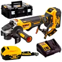 DeWalt Vinkelslip DCG406P2LRT-QW; 18 V; 2x5,0 Ah batt.