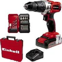 Einhell Trådlös Kombiborrskruvdragare 44 Nm 18 V Med Batteri 22-delars Set PXC TE-CD 18/2 Li-i