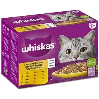 Mars Whiskas Multipack Fåglar 12x85g Kattsnacks 4 Enheter
