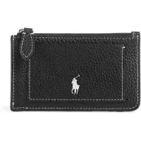 Ralph Lauren för kvinnor. 427949872010 Korthållare i läder Polo Play svart (OSFA), Casual, Hud