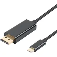 INF USB-C till Displayport (DP) adapter kabel 1.8 m Svart