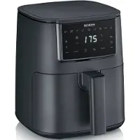 Severin FR 2461 Varmluftsfritös 4 l 1300 W Timerfunktion, med display Svart
