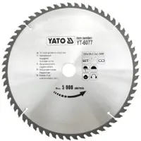 YATO Sågklinga för trä YT-6077; 300x30 mm; Z60