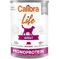 Calibra Life Can Adult Vildsvin Med Blåbär 6x400g Hundmat
