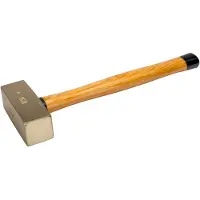 Bahco Gnistsäker Klubba Med Brons-aluminiumhuvud Och Trähandtag 2.5kg