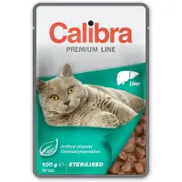 Calibra Steriliserad Påse Leverlåda 24x100g Blötmat För Katt