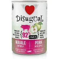 Disugual Blöt Hundmat Med Fläskkött Och äpple 6x400g