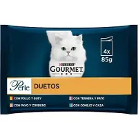 Purina Gourmet Perle Tunn Sås Duo Farm-fresh 4x85g Kattsnack 12 Enheter