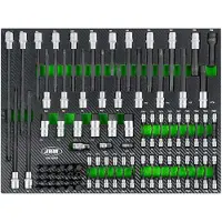 JBM Hylsnyckelsats Och Bitsset 104 Bitar