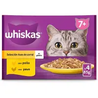 Mars Whiskas +7 Selection Fjäderfä 13x85g Kattsnacks 4 Enheter
