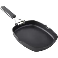 Supreme Grill I Gjuten Aluminium Med Slätt Hopfällbart Xylanhandtag 20 Cm