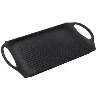Supreme Gjuten Aluminiumgrill Med Randig Xylan 38x28 Cm