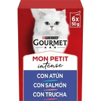 Purina Gourmet Mon Petit Intense Våtfoder För Katter Med Fisk 8x6x50g