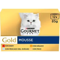 Purina Gourmet Gold Multipack Mousses 12x85g Våtfoder För Katter 8 Enheter