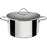 Supreme Rostfritt Stål Induktionskastrull Med Glaslock 24 Cm